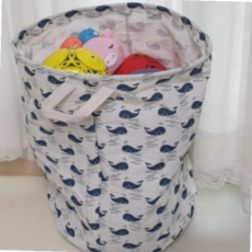 수 고래 방수 1개 장난감보관함 바구니 접이식 주머니 오픈형 내부 빨래바구니 인형정리함 장난감정리함, 본상품