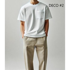 DECO 기능성 소로나 피케 포켓 반팔 2 자체 제작 옆 트임 No비침 10수 두께