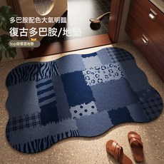 多巴胺復古浴室地墊淋浴間防滑吸水易幹硅藻泥地墊耐蹭耐磨地墊, 1個, 恬言I