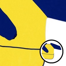 키즈 미술가운 L 노란색 블루 아트가운 창의력 학습용 가운 미술용품 어린이 미술 방수가운 키즈아트 어린이 옷