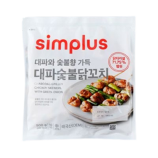 simplus 숯불 대파 닭꼬치, 1개, 500g