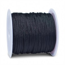 앙플러스 단단한 나일론 매듭실 팔찌 매듭끈, 블랙, 1개