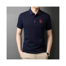POLO衫男夏季透氣冰絲涼感衣寬鬆速乾吸濕排汗衣輕薄戶外通勤工作商務休閒短袖中年簡約百搭高彈力PoloT恤衫男高爾夫球衫