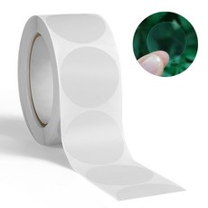 선진리빙 원형 포장 스티커롤 25mm 500매, 10개, 투명 10개, 투명
