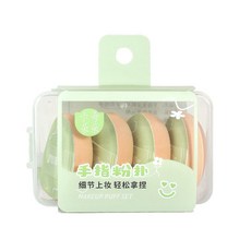 卡奇朵朵 手指棉花糖粉撲 水滴型化妝海綿, 1個, 4個裝