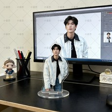 장릉혁굿즈 장릉혁 장링허 아크릴 스탠드 장식 양면 피규어, G, 5cm