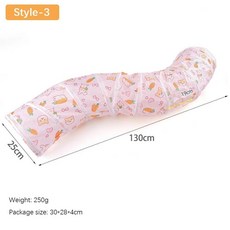 재미있는 폴리에스터철사 고양이 터널 튜브 통기성 훈련용 인터랙티브 둥지 접이식 미로 강아지용, 색상: 5. Style-3, 1개