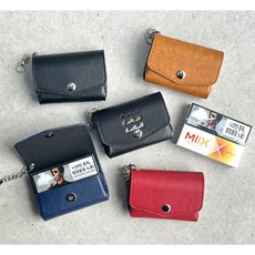 궐련형 전자담배 스틱보관 크렉가죽케이스 무료각인 (호환 : 테리아 히츠 핏 믹스 에임 하카R로부스틱), 1개, 민무늬 브라운