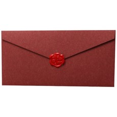 【被說愛】素色火漆信封：火漆印章信封、賀卡信封、喜帖信封、加厚信封、多尺寸可選, 酒紅
