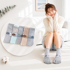 피에르가르뎅 여성 망사 발가락 양말 5족 여름 단목양말