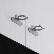 실리콘 예쁜 고양이 변기손잡이 부착식 변기커버 시트