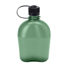 【Nalgene】OASIS 軍式水壺 1L 美國製 無毒 耐熱 運動水壺, 綠色, 1個