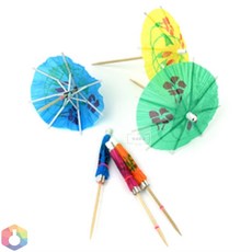 요비월드 우산 꽂이 40P 과일꼬챙이 과일꼬치 꼬치