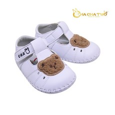 【恰恰兔】台灣手工縫製軟底寶寶學步鞋【25065熊熊】真皮鞋墊吸汗透氣 學步版型偏小