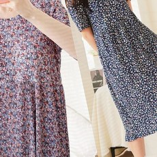 플라워원피스 로맨틱 컴포트 주름원피스 여름원피스