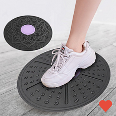 헬스소품 라운드 균형 잡기 운동 기구 쿠션 중심 보드, 그레이