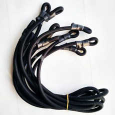 고무 가정용 상업용 밴드 원형 점핑 휴대용 육각 호환 로프 줄 벨트 트램펄린, 1개, J_단일 버클 10mm 2m 블랙 2개