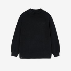 휠라키즈 베이직 목폴라 티셔츠 (FK2RLG4101X_BLK) .