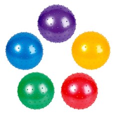 Rhode Island Novelty 7 Inch Knobby Balls Assorted Colors 5 Pack, 1개