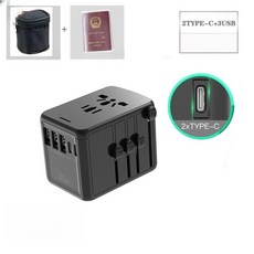 자이클랩 해외여행용멀티어댑터 여행용 플러그 어댑터, 3 35W 고속 충전, 기본 색상