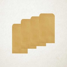 우진 상품권봉투 크라프트 100g 15매 세로형 9 x 18cm 선물용 25개입