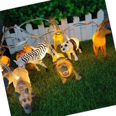 동물가랜드 사파리 테마 LED 조명 파티소품, 1개, 상세페이지 참조