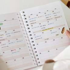 매출관리 플래너 자영업자 스프링다이어리 1인샵 스토어 카페 장사노트, 블루