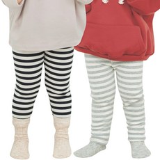 KKAKKUNGNORITER 孩童款刷毛水貂皮內搭褲 2入組