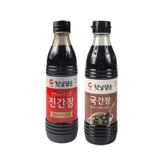 청정원 진간장500ml+국간장500ml, 1, 500ml