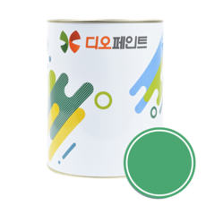 디오페인트 광택스 가구 방문 몰딩 수성 반광 페인트, 1개, 1L, 비비드19(에메랄드)