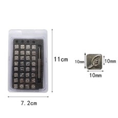 皮革32件套皮雕昆蟲印章印第安風格DIY皮雕工具皮革工藝印花工具, 1個, 32粒印第安風格印花工具:如圖