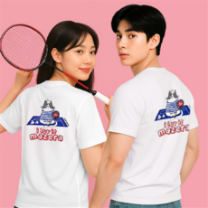 [마제라] 배드민턴 티셔츠 남성 여성 세미 오버핏 MSW-TS1525