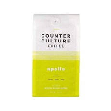 Counter Culture Coffee 슬로우 모션 디카페인 미디엄 로스트 지속 가능한 농장 원두 커피 355ml12온스 1봉지 223662, 아폴로, 1개, 355ml
