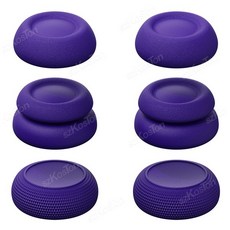 원격 플레이어용 엄지 캡 게임 콘솔 액세서리용 미끄럼 방지 조이스틱 커버, 3)Purple, 1개