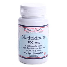 Protocol For Life Balance 納豆激酶素食膠囊 100mg, 60顆, 1罐