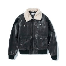 슈퍼서브 SUPERSUB 카라 디테처블 A2 레더 자켓 - 다크 브라운 1183202