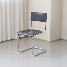 우니체어 캔틸레버 세스카체어 우드체어 미드센츄리 디자인 예쁜 카페의자, 블랙, 1개