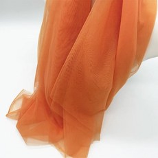 오렌지 옐 소프트 패브릭 웨딩 장식 커튼 천 레이아웃 의자 뒤로 원사 그물 수제 투투 소재, 15. Dusty Orange / E. 5x1.6 M, 1개