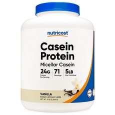 뉴트리코스트 카제인 프로틴 바닐라 맛, 2268g, 1개, 2.268kg