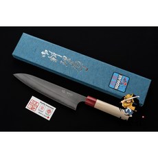 和欣行 昌景 雪 白二鋼 牛刀 210mm 梨地 朴木柄, 1個