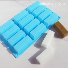 올댓허브 직사각 12구 비누몰드, 1개