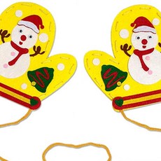 부직포 장갑눈사람 유아만들기용품