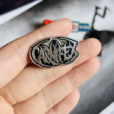 락밴드 로고 뱃지 브로치 금속뱃지 미니 악세사리 모음, 카니펙스 2x3.2cm, 1개