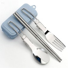 올마켓 휴대용 수저세트 접이식 수저 포크 세트