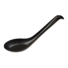 DOLSAN 돌산멜라민 블랙 퓨전토기 우동 고리 스푼 중 DS-6803