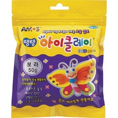 아모스 탱탱 아이클레이 파우치 2500 (1개입), 보라, 50g, 1개
