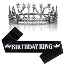 PARTY SHOP 生日皇冠禮儀揹帶組, 黑, 1個