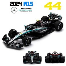 Bbugo 1 43 메르세데스 AMG 2024 W15 2023 W14 E 성능 F1 포뮬러 자동차 다이 캐스팅 차량 Collectible Model Racing Toys, 2024 W15 44