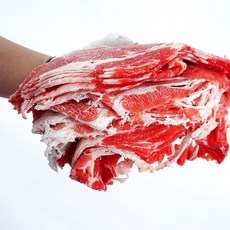 고기생각 미국산 초이스 업소용 알목심 냉동 슬라이스 척아이롤 2kg, 2개