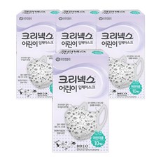 크리넥스 입체마스크 어린이용, 10매입, 4개, 혼합색상